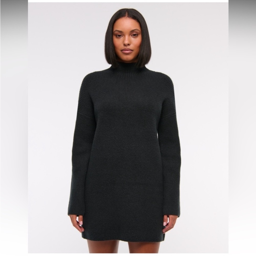 Abercrombie Sweater Mini Dress - Black